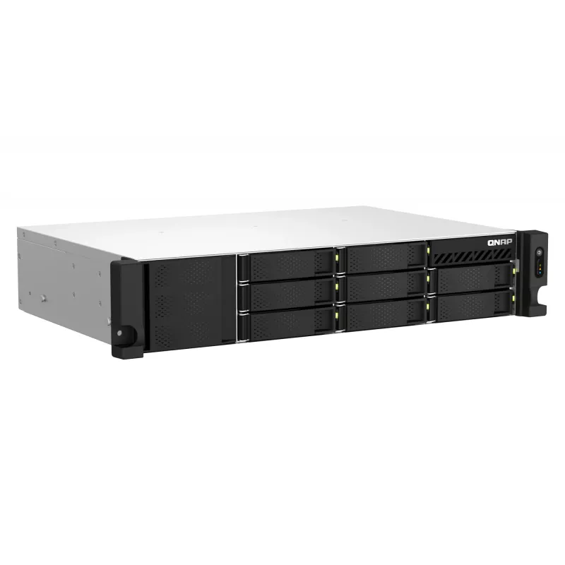 QNAP TS-873AeU-RP NAS Rack (2U) Ryzen Embedded V1500B 4 GB DDR4 0 TB QuTS hero Schwarz