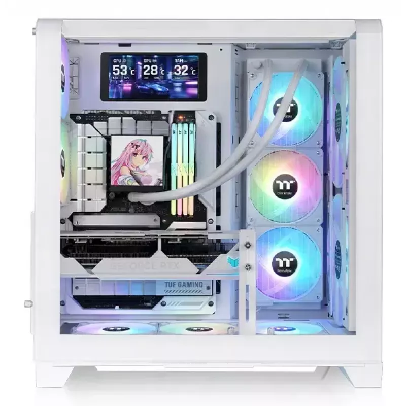 PC-Gehäuse Thermaltake View 390 Air Midi Tower Weiß
