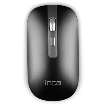 INCA Wireless Maus IWM-531RA – Bluetooth & RF Wireless 2,4 GHz – 1600 dpi – Schwarz/Silber