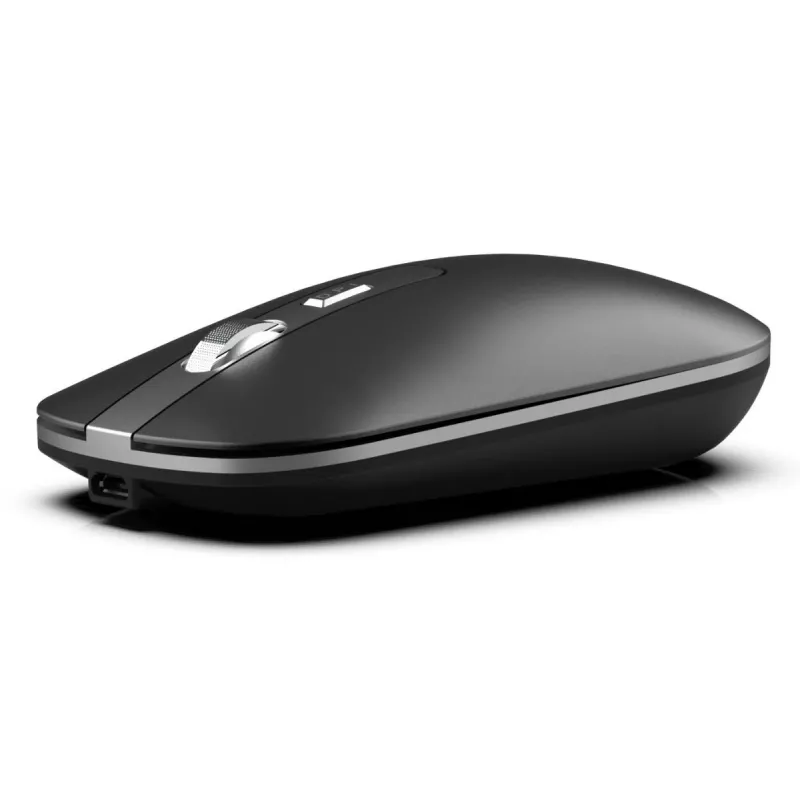 INCA Wireless Maus IWM-531RA – Bluetooth & RF Wireless 2,4 GHz – 1600 dpi – Schwarz/Silber