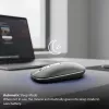 INCA Wireless Maus IWM-531RA – Bluetooth & RF Wireless 2,4 GHz – 1600 dpi – Schwarz/Silber