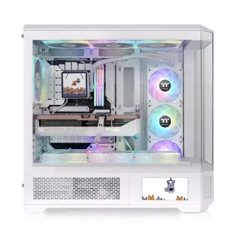 Full-Tower-Gehäuse Thermaltake CA-11H-00F6WN-00 Weiß PS2-Unterstützung 120/140-mm-Lüfter