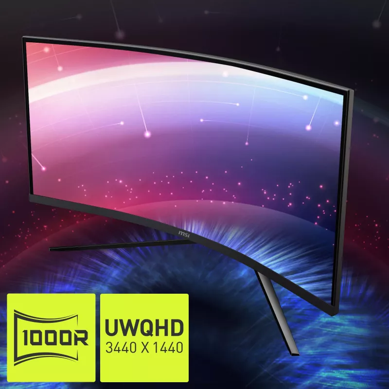 MSI MAG 345CQRDE Computer-Monitor 86,4 cm (34 Zoll) 3440 x 1440 Pixel UltraWide Dual Quad HD Schwarz
