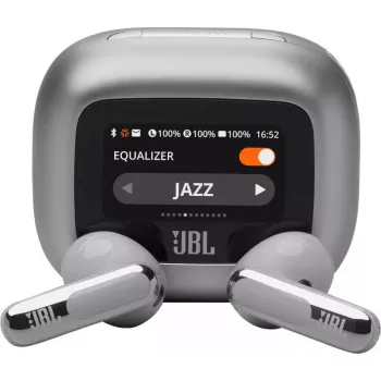 JBL Live Flex 3 Headset Kabellos In-Ear Telefonie/Musik/Sport/Alltag Silber