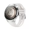 Smartwatch HUAWEI WATCH 5 — rundes 42 mm Edelstahlgehäuse, 1,38 Zoll AMOLED, GPS, Bluetooth, 540 mAh Akku, beiges Gehäuse mit weißem Armband