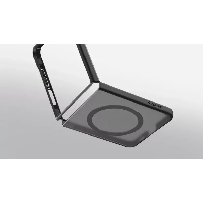 Flip Hülle Samsung Galaxy Z Flip7 — Samsung Spigen Capella Pro, Transparent, PC+TPU, für 6,9 Zoll Bildschirm