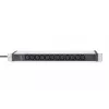DIGITUS 1U Aluminium PDU rackeinbaubar 12x C13 16A 230VAC 50/60Hz Schutzkontaktstecker