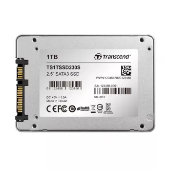 TRANSCEND SSD 230s 1TB 2.5in SATA III 6Gb/s TLC Aluminiumgehäuse