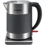 Bosch TWK7S05 Wasserkocher 1,7 L 2200 W Schwarz, Grau