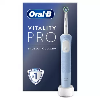 Oral-B Vitality Pro Erwachsenen-Zahnbürste mit rotierend-oszillierender Technologie Grau, Weiß