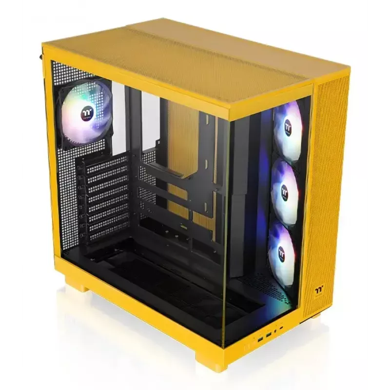 PC-Gehäuse Thermaltake View 380 XL TG ARGB Midi Tower Gelb