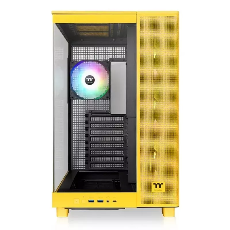 PC-Gehäuse Thermaltake View 380 XL TG ARGB Midi Tower Gelb