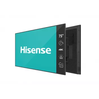Hisense 75DM66D Signage Display 190,5 cm (75 Zoll) LED Wi-Fi 500 cd/m² 4K Ultra HD Schwarz Integrierter Prozessor Android 11 24/7