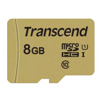 TRANSCEND Micro-SDHC-Karte 500s 8 GB UHS-I U1 MLC mit Adapter