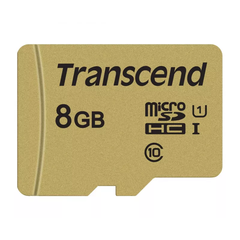 TRANSCEND Micro-SDHC-Karte 500s 8 GB UHS-I U1 MLC mit Adapter