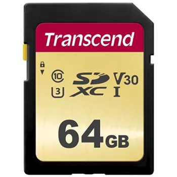 Flash-Speicher Transcend 64GB SDXC UHS-I 500S