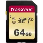 Flash-Speicher Transcend 64GB SDXC UHS-I 500S