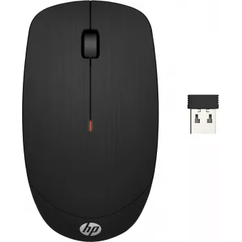 HP Wireless Mouse X200, beidhändig, optisch, RF-Funk, 1600 DPI, Schwarz