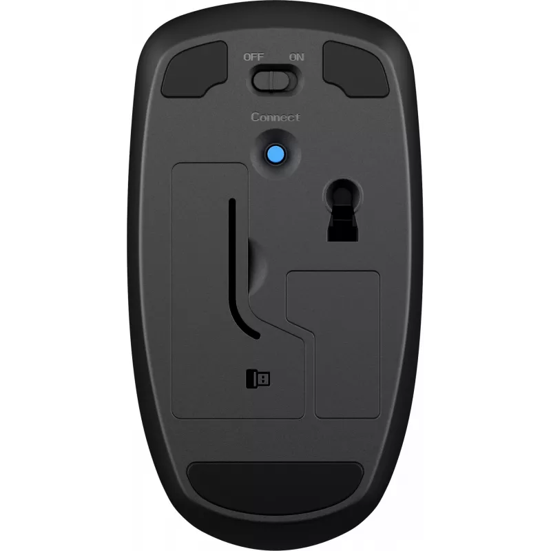 HP Wireless Mouse X200, beidhändig, optisch, RF-Funk, 1600 DPI, Schwarz