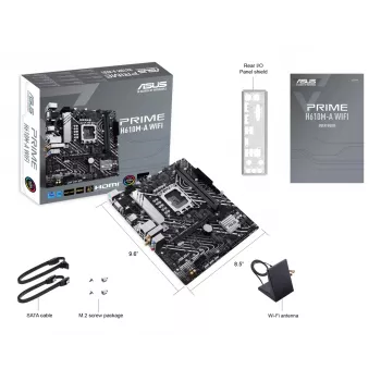Motherboard ASUS PRIME H610M-A WIFI — Intel H610, LGA 1700, micro ATX, DDR5, 2x DIMM, Wi‑Fi 5, 7.1 Audio