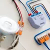 Dimmer Shelly Plus 0-10V Einbau Blau-Grau Drahtlose Steuerung 110-240V