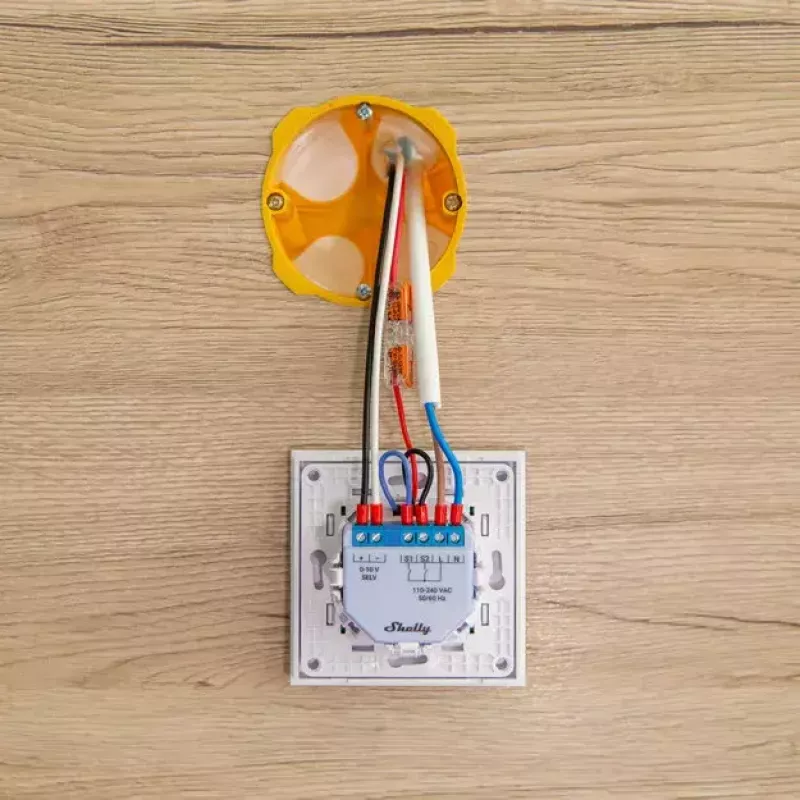 Dimmer Shelly Plus 0-10V Einbau Blau-Grau Drahtlose Steuerung 110-240V