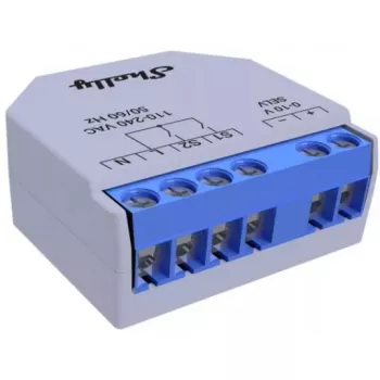 Dimmer Shelly Plus 0-10V Einbau Blau-Grau Drahtlose Steuerung 110-240V