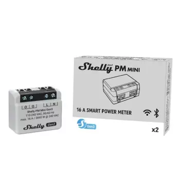 Smart Switch Shelly PM Mini Gen3 Wireless 110-240V 1,2W