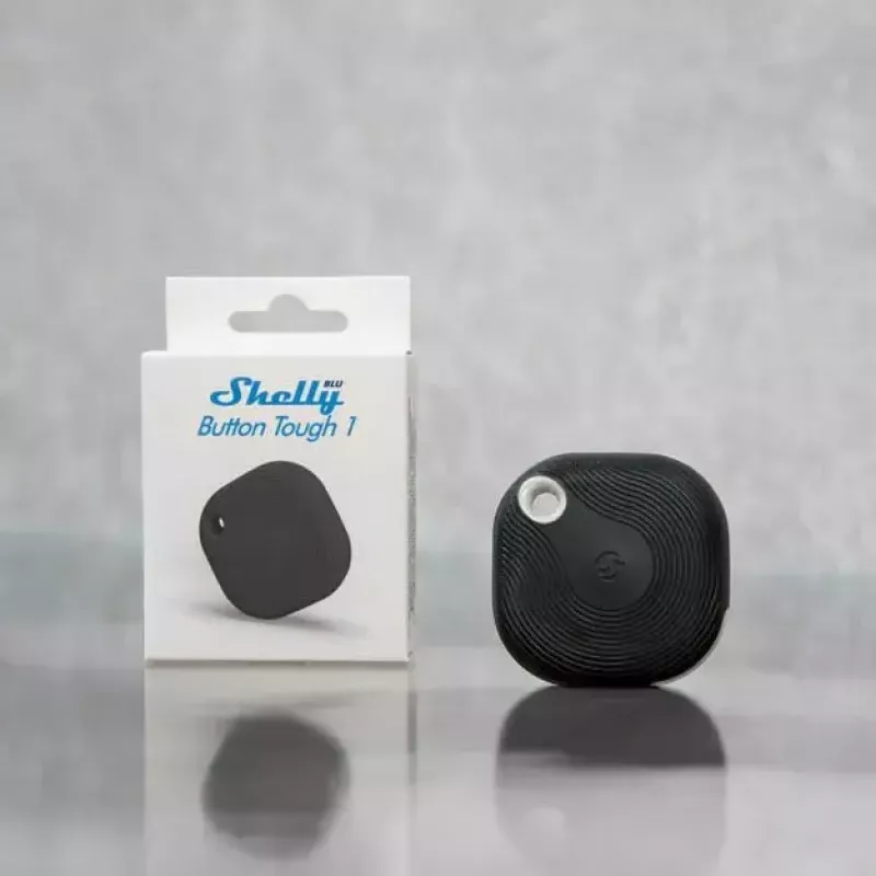 Intelligenter Taster Shelly BLU Button Tough 1 Schwarz Kunststoff 3V CR2032