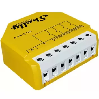 Smart Switch Shelly Qubino Wave i4 DC Gelb Drahtlos 5-24V