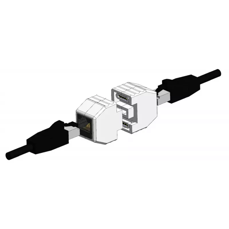 ALLNET ALL-RJ45-MAGNET Schnittstellenkarten/-adapter RJ-45 Weiß 90W