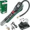 Elektrische Luftpumpe Bosch 0.603.947.000 — tragbar, wiederaufladbar, 10 bar (150–150 psi), 3000 mAh, USB‑C, 10 l/min, mit Schlauch und Zubehör