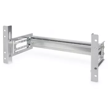 DIGITUS Hutschienenhalter, 4U, 178 x 483 x 223 mm, verzinkt, inkl. Hutschiene, variable Tiefe und Höhe