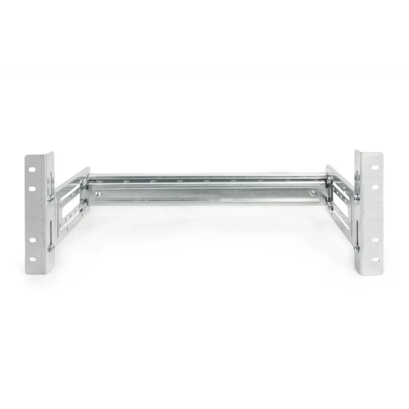 DIGITUS Hutschienenhalter, 4U, 178 x 483 x 223 mm, verzinkt, inkl. Hutschiene, variable Tiefe und Höhe