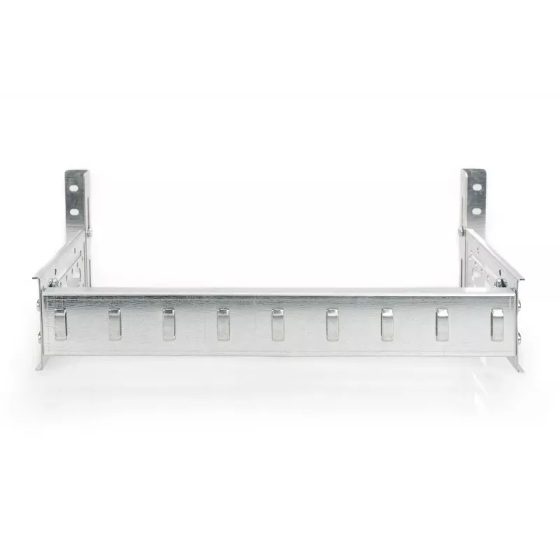 DIGITUS Hutschienenhalter, 4U, 178 x 483 x 223 mm, verzinkt, inkl. Hutschiene, variable Tiefe und Höhe
