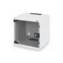 DIGITUS Wandmontagegehäuse 254 mm (10 Zoll) 6U grau (RAL 7035) Glastür