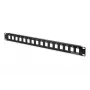 DIGITUS Modular Patch Panel, ungeschirmt 16-Port, blank, 1U, Rackmontage, Farbe schwarz RAL 9005