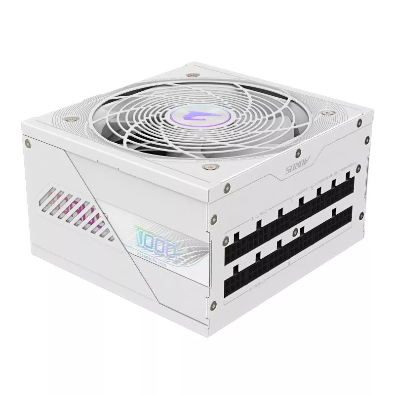 Netzteil GIGABYTE AORUS ELITE P1000W ATX 3.1 1000W 80 PLUS Platinum Vollmodular Weiß, 6x (6+2) PCIe, 8 SATA