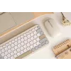 ASUS Marshmallow KW100 Tastatur Kabellos Bluetooth QWERTZ Beige Grau Weiß