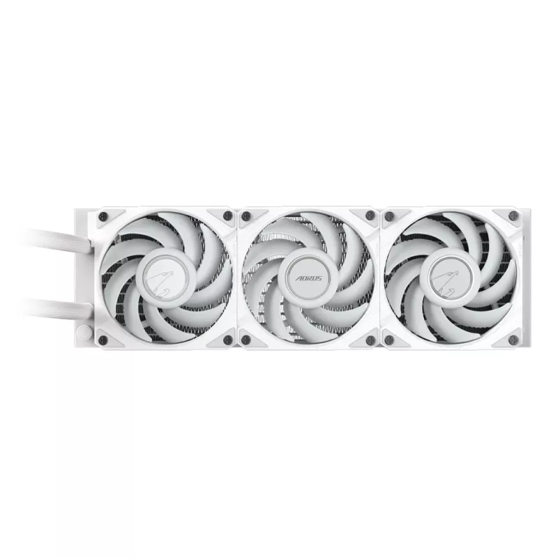 GIGABYTE AORUS WATERFORCE II 360 ICE AIO Flüssig-CPU-Kühler - 3x120mm ARGB-Lüfter, Schiebe-Verriegelungsmechanismus, DAISY-CHAIN, kompatibel mit Intel LGA 1851 und AMD AM5