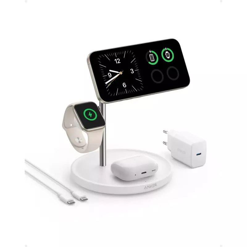 Anker MagGo Universal Weiß USB Kabelloses Schnellladegerät für den Innenbereich