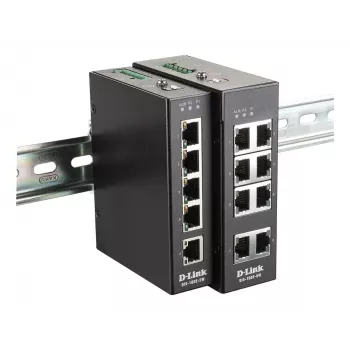 D-Link 5-Port Unmanaged Industrial Switch mit 5 x 10/100 BaseT(X) Ports