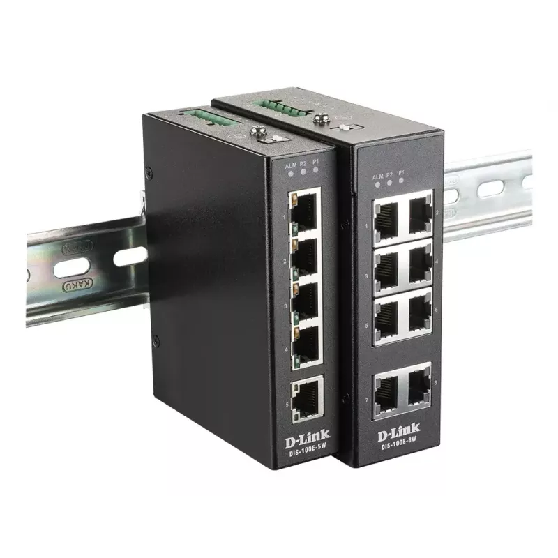 D-Link 5-Port Unmanaged Industrial Switch mit 5 x 10/100 BaseT(X) Ports