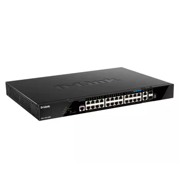 D-Link DGS-1520-28MP/E Netzwerk-Switch Managed L3 Gigabit Ethernet (10/100/1000) Power over Ethernet (PoE) 1U Schwarz