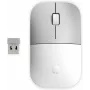 HP Z3700 Keramik Weiß Funkmaus, beidhändig, optisch, RF Wireless, 1200 DPI, Silber, Weiß