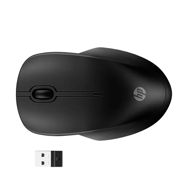 HP 255 Dual Wireless Mouse, beidhändig, optisch, RF Wireless + Bluetooth, 1600 DPI, Schwarz