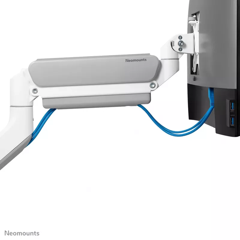 Neomounts DS70-450WH1 Monitorarm 17-42 Zoll - Gasfeder - Topfix - 180°-Stopp