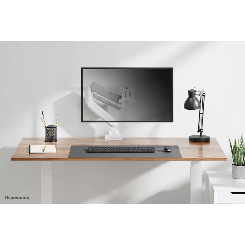 Neomounts DS70-450WH1 Monitorarm 17-42 Zoll - Gasfeder - Topfix - 180°-Stopp