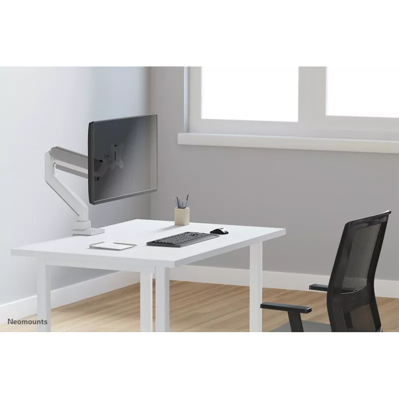 Neomounts DS70-450WH1 Monitorarm 17-42 Zoll - Gasfeder - Topfix - 180°-Stopp