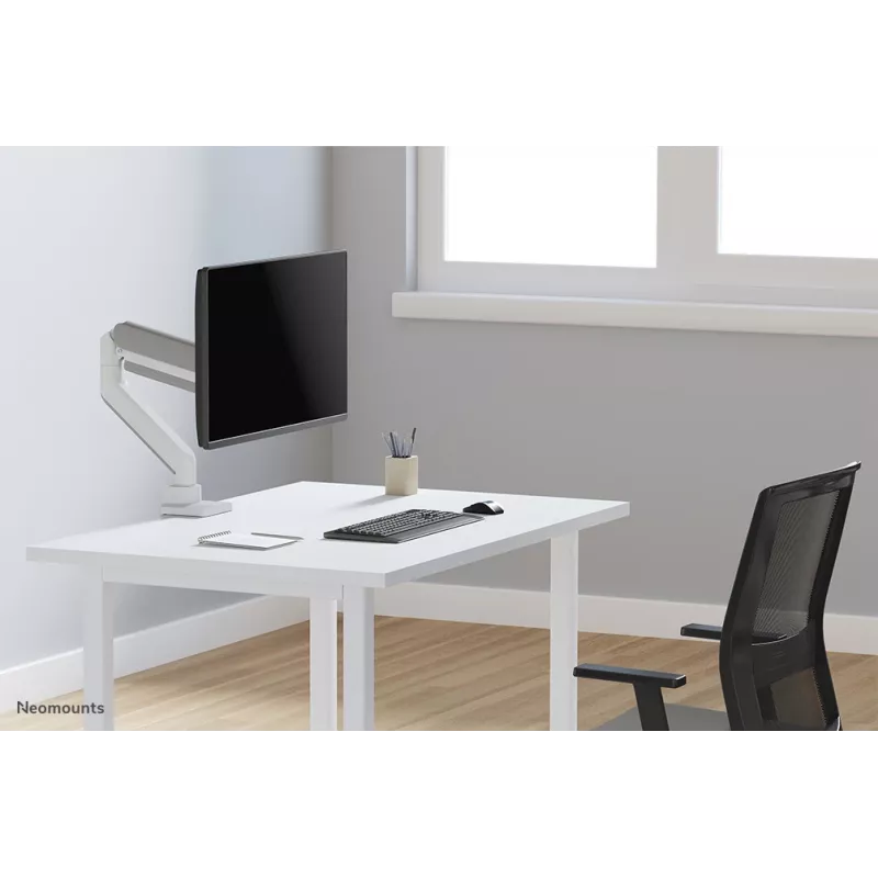 Neomounts DS70-450WH1 Monitorarm 17-42 Zoll - Gasfeder - Topfix - 180°-Stopp